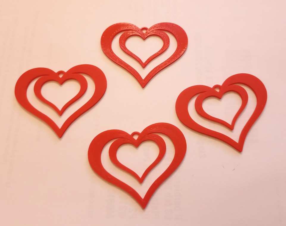 Bookmark/Mặt dây chuyền/Đồ trang trí hình trái tim