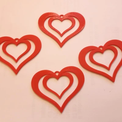 Bookmark/Mặt dây chuyền/Đồ trang trí hình trái tim