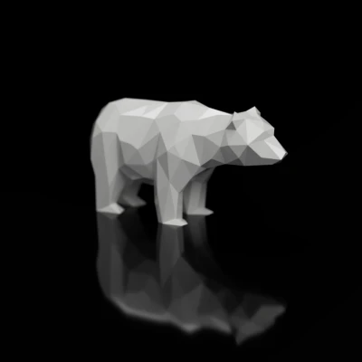 Gấu Low Poly