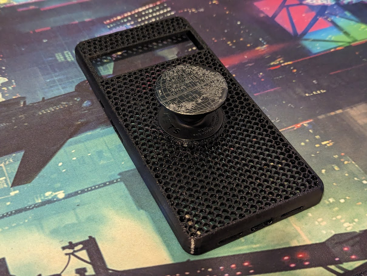Ốp Lưng Pixel 6 Pro Hình Lục Giác Có Chỗ Gắn Popsocket