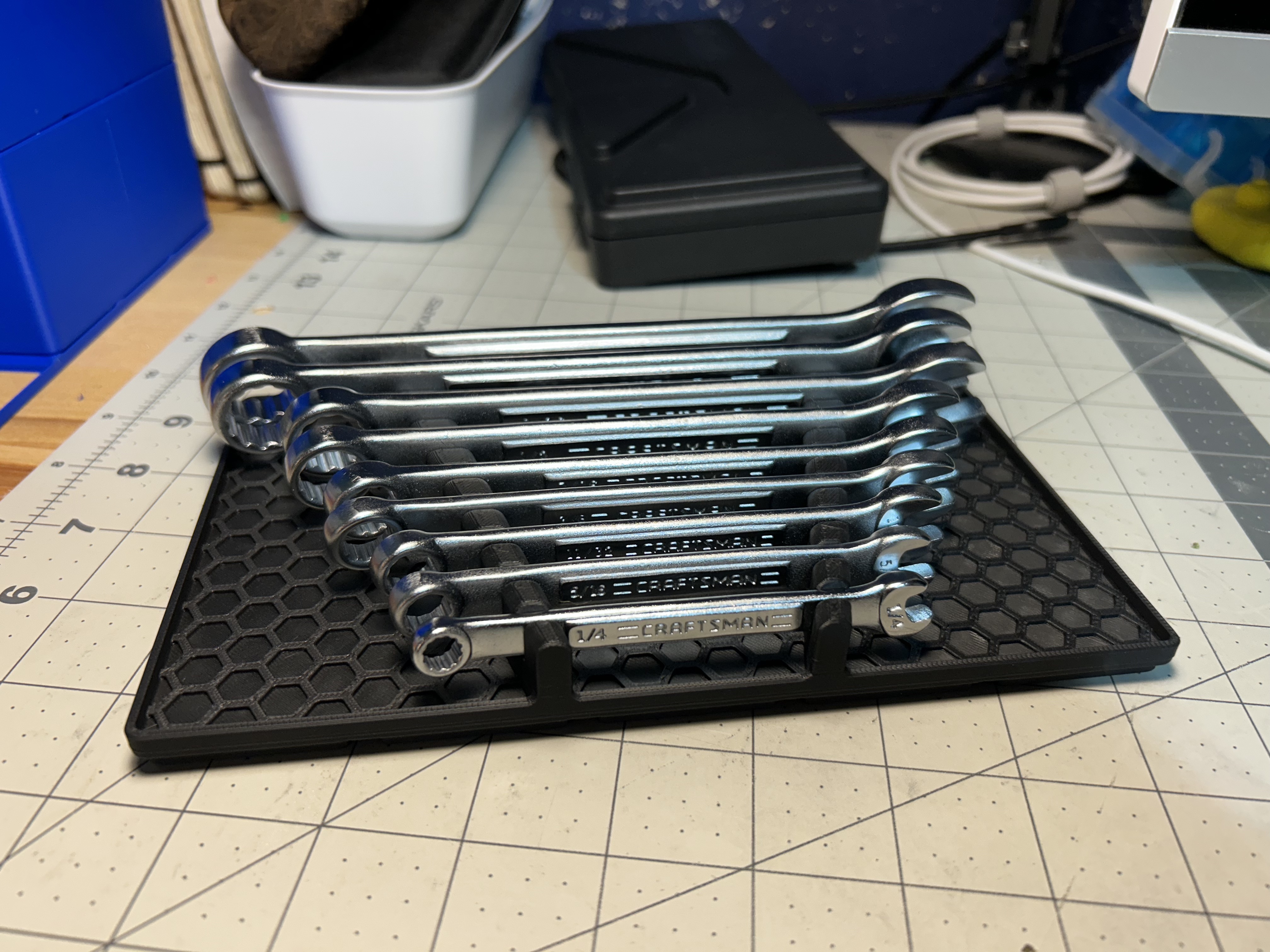 Khay Đựng Cờ Lê SAE Gridfinity 3x4