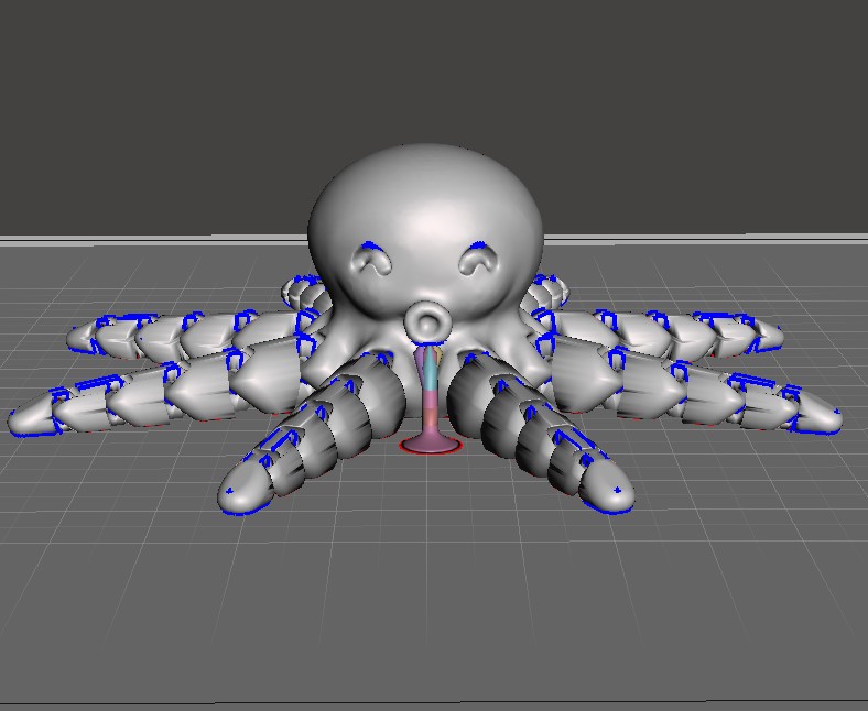 Mô hình bạch tuộc có sẵn support