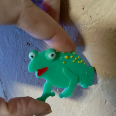 Ghim cài ếch, bông tai ếch, mề đay ếch