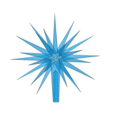 Ngôi Sao Morovian 26 Cánh Lỗ Gắn Dây 5/16 inch