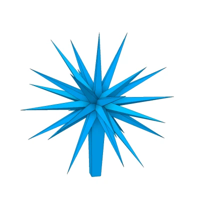 Ngôi Sao Morovian 26 Cánh Lỗ Gắn Dây 5/16 inch