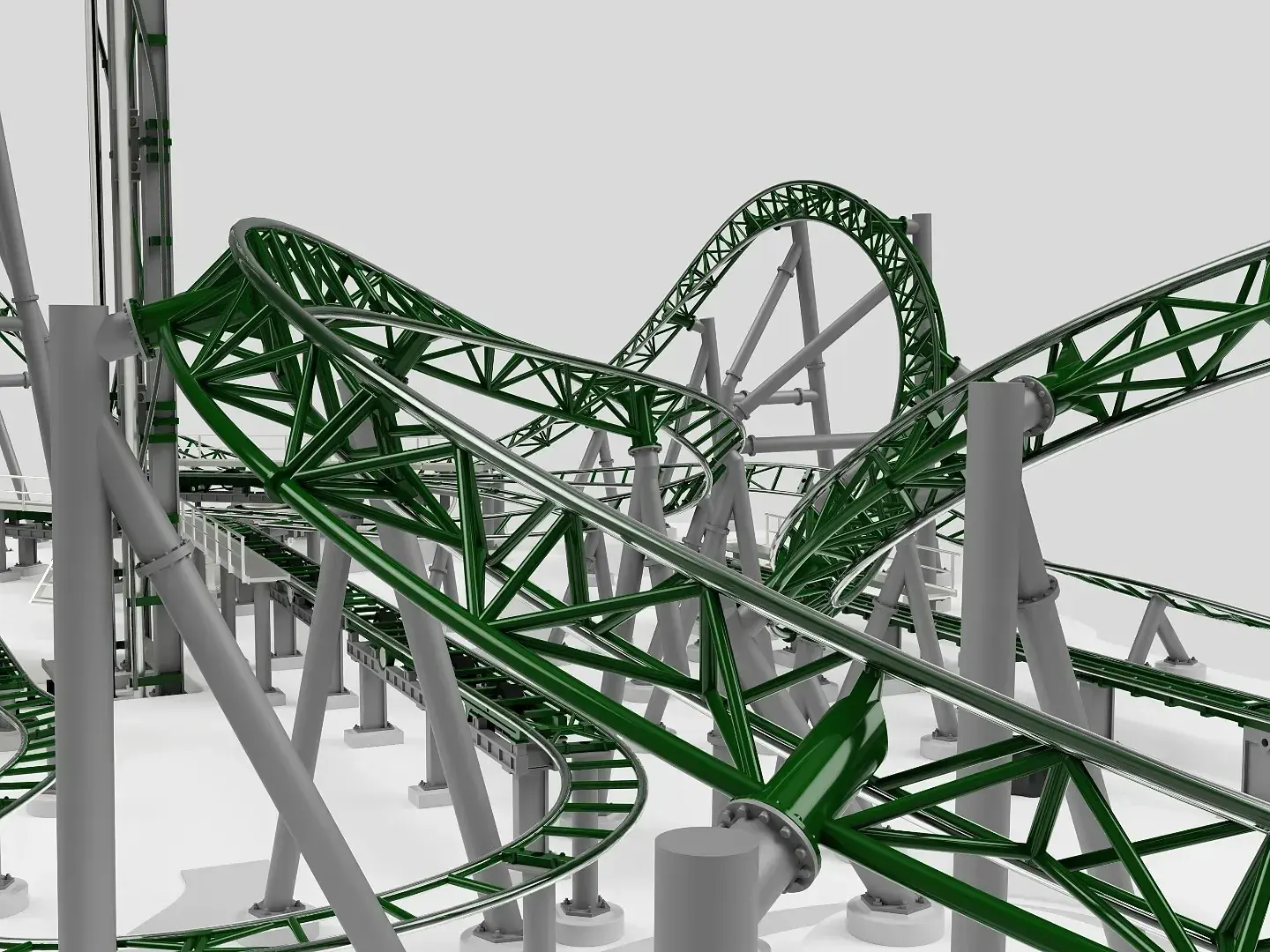 Mô hình Tàu Lượn Siêu Tốc Intamin Multi Dimension của LTS Design