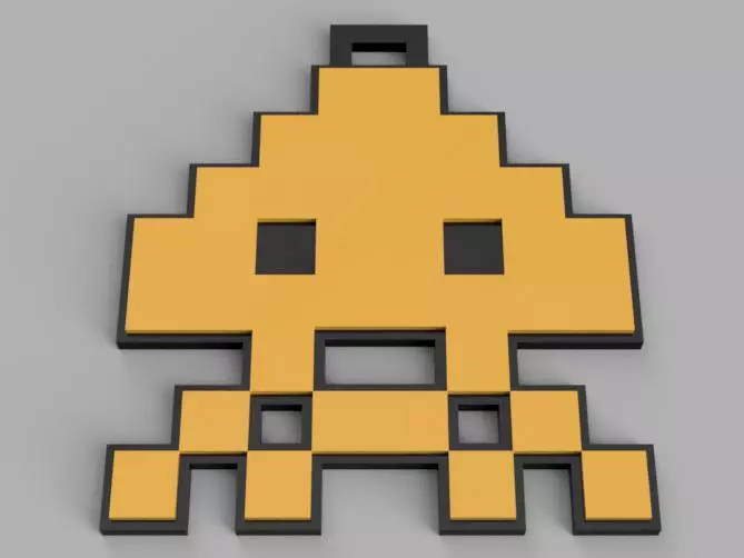 Móc Khóa Space Invaders / Space Invaders Keychains