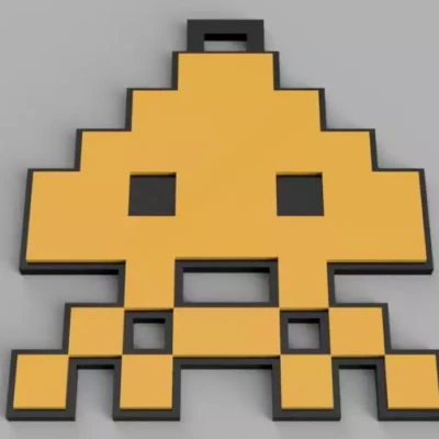 Móc Khóa Space Invaders / Space Invaders Keychains