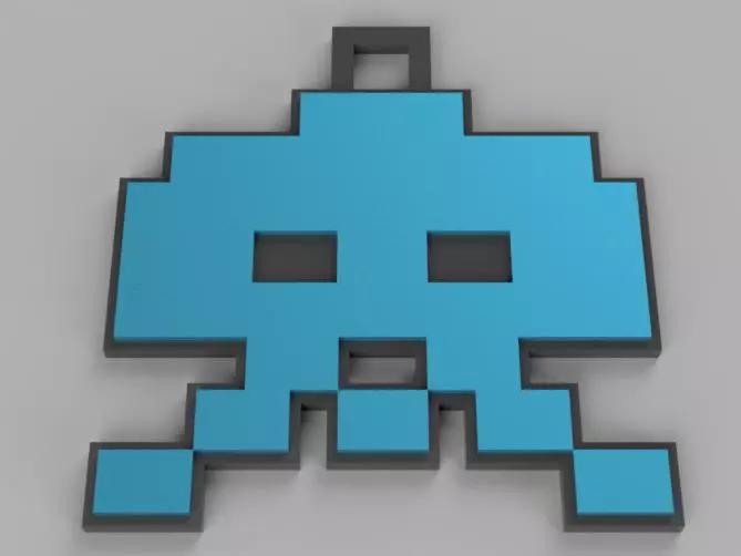 Móc Khóa Space Invaders / Space Invaders Keychains