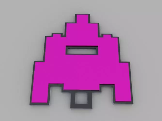 Móc Khóa Space Invaders / Space Invaders Keychains