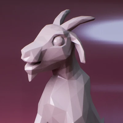 Mô hình Dê Low Poly