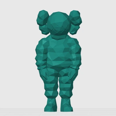 Móc Khóa KAWS Low-Poly