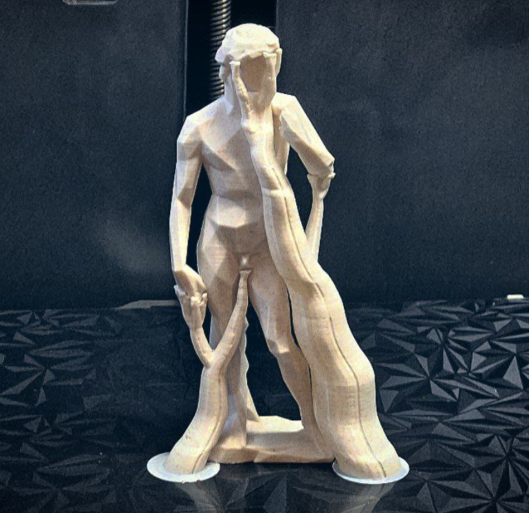 Tượng David của Michelangelo Phong Cách Low Poly