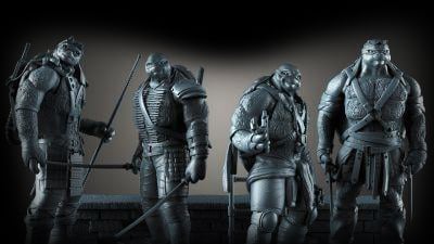 Mô hình 3D Anh hùng Rùa Biến hình níveis