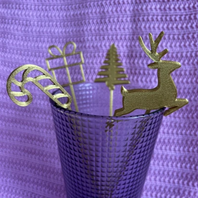 Que Khuấy Đồ Uống Giáng Sinh