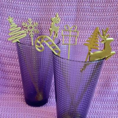 Que Khuấy Đồ Uống Giáng Sinh