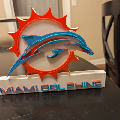Biển/Trang trí Logo Miami Dolphins Mới