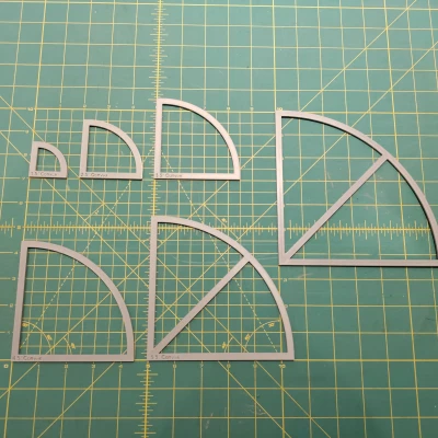 Khuôn Cắt Vải Khối "Drunkard's Path"