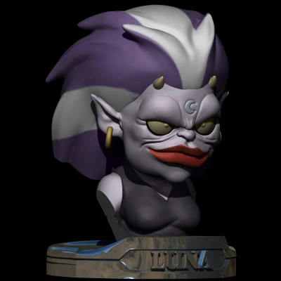 Luna (Lunatacs) Thundercats STL bust miễn phí in 3D