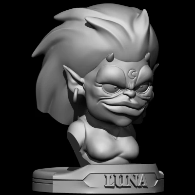 Luna (Lunatacs) Thundercats STL bust miễn phí in 3D
