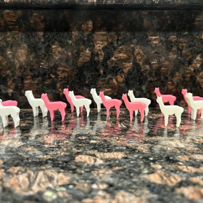 Alpaca/Lama Phong Cách Low-poly Đáng Yêu