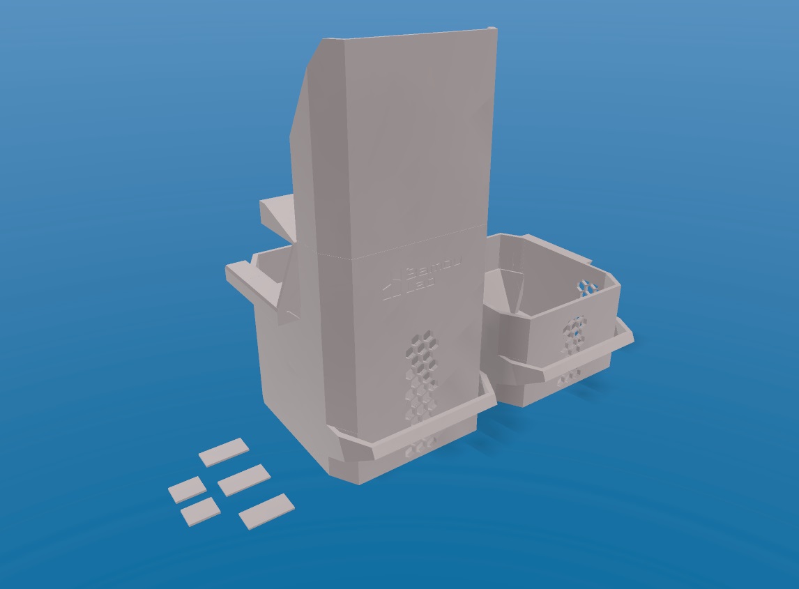 Thùng rác cạnh bàn Bambu A1 (bàn Ikea Lack)