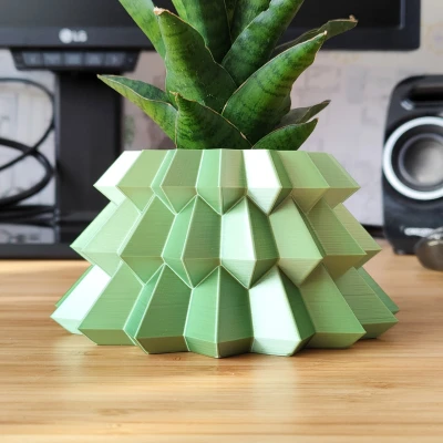 Chậu Cây Thông Noel Kiểu Dáng Geometrical - Chế Độ "Vase Mode"
