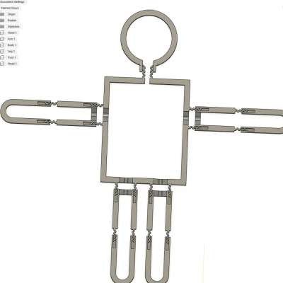 Khuôn Cắt Bánh Quy Hình Gừng Tinh Chỉnh Được