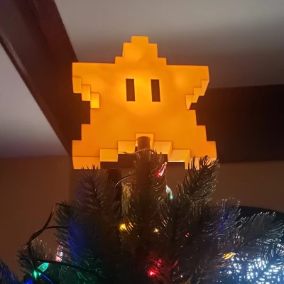 Ngôi Sao Cây Thông Noel Hình Mario