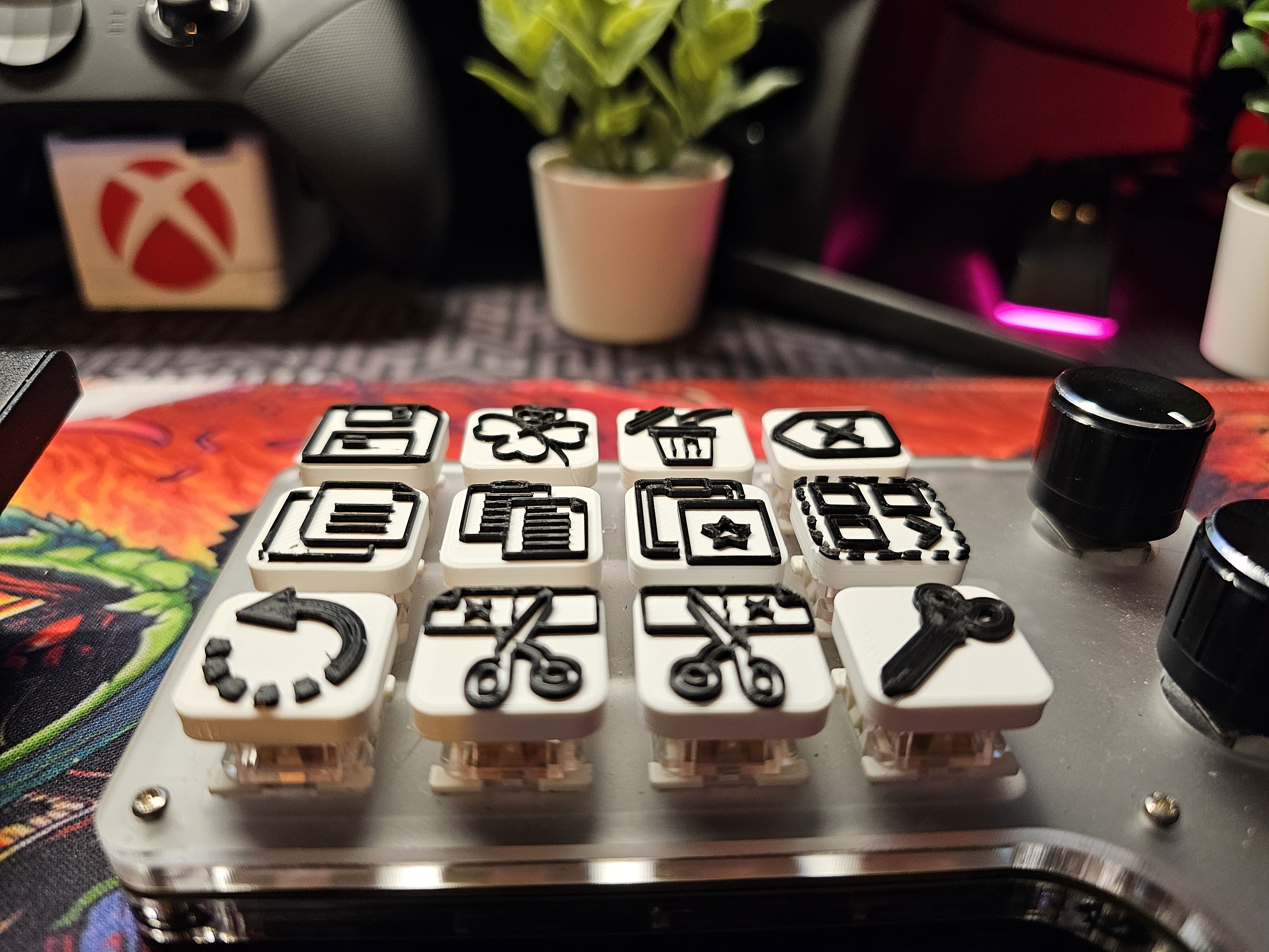 Nút Bàn Phím Macro Low Profile Cho Dựng Video