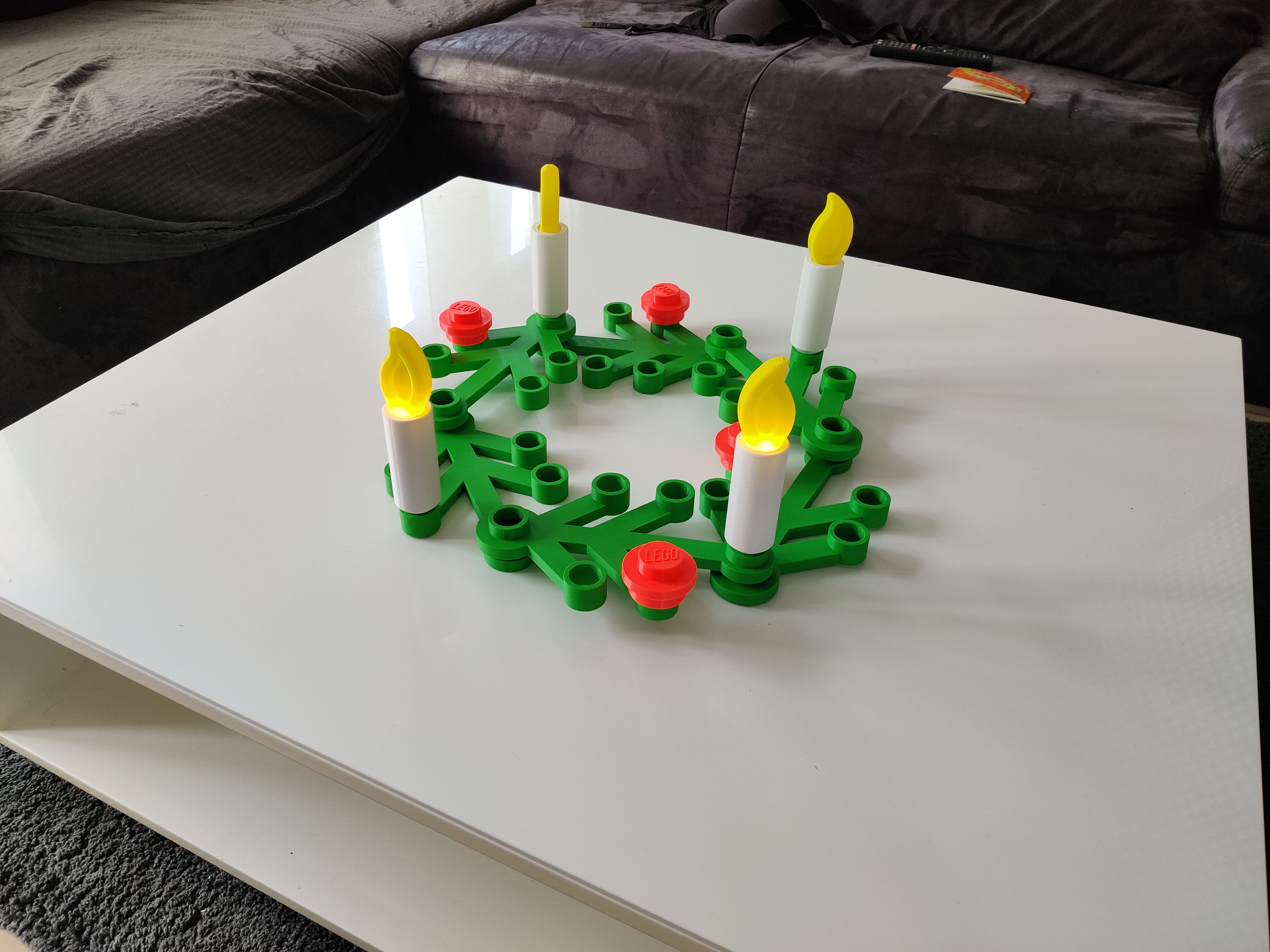 Nến cho Vòng Hoa Giáng Sinh Lego