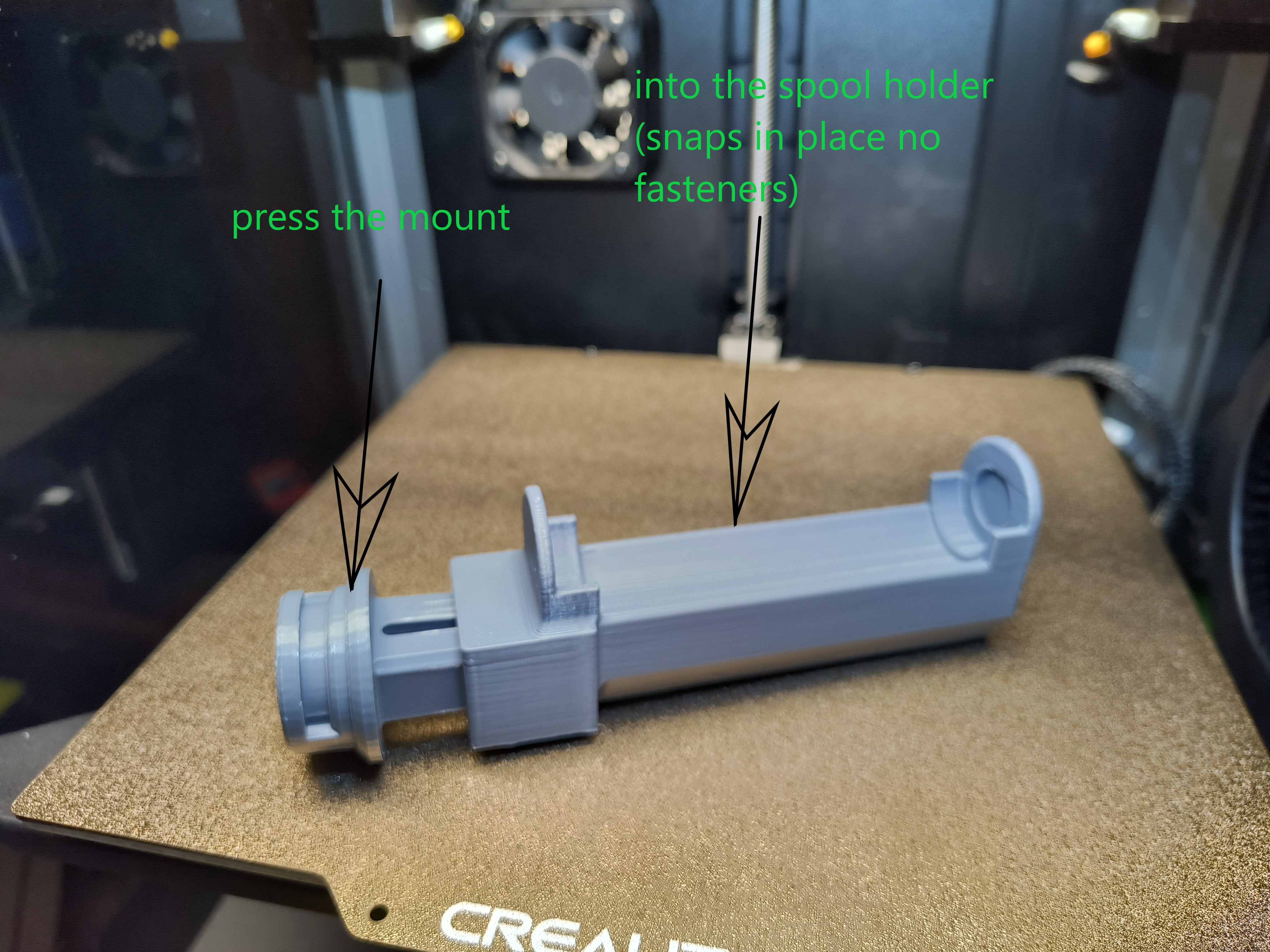 Giá Đỡ Cuộn Dây Máy In Creality K1 Có Vòng Bi Xe Trượt Không Cần Hỗ Trợ