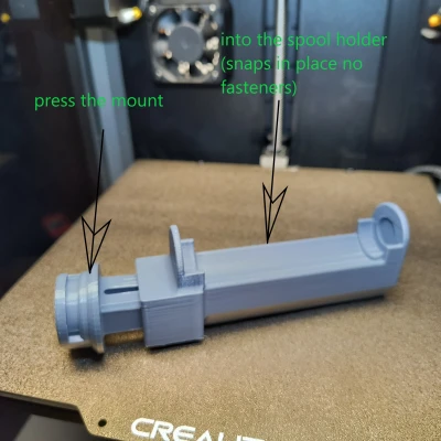 Giá Đỡ Cuộn Dây Máy In Creality K1 Có Vòng Bi Xe Trượt Không Cần Hỗ Trợ