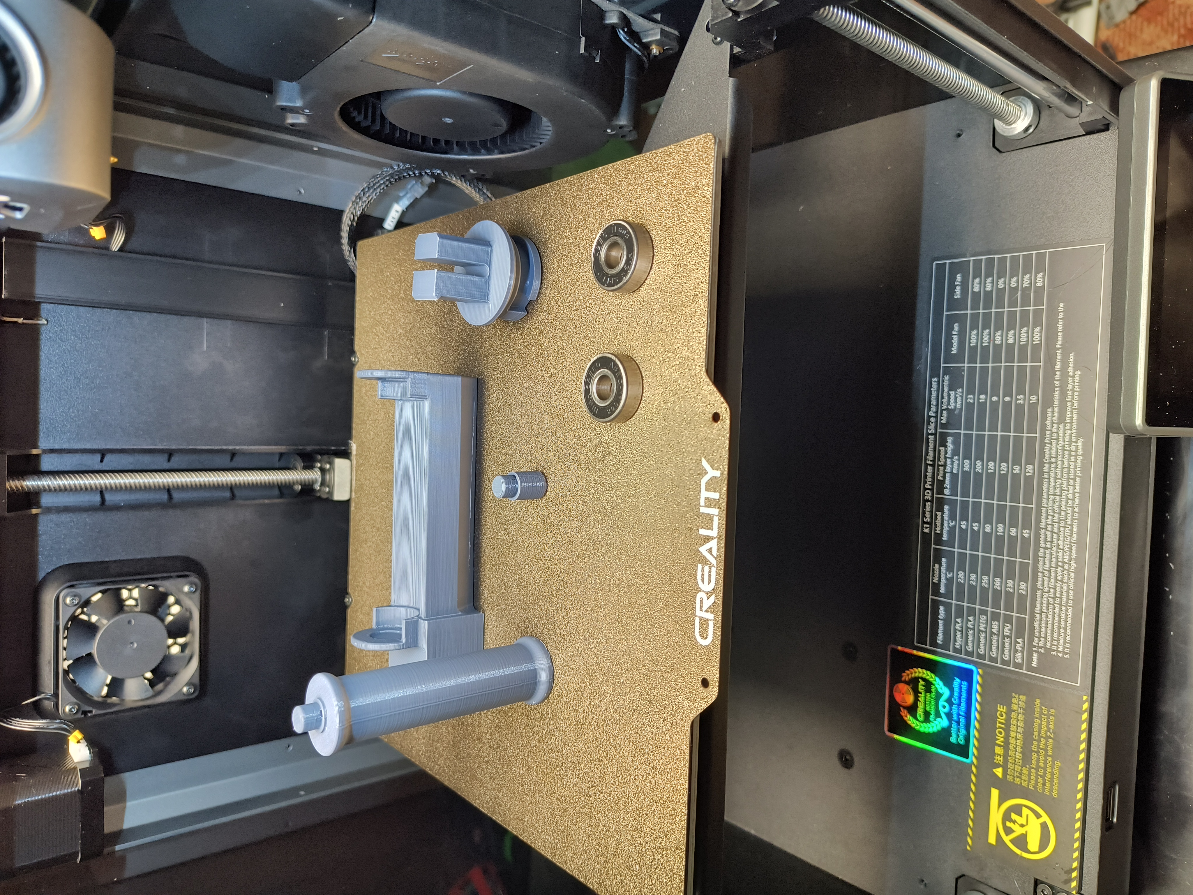 Giá Đỡ Cuộn Dây Máy In Creality K1 Có Vòng Bi Xe Trượt Không Cần Hỗ Trợ