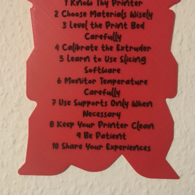 10 Điều Răn Về In 3D