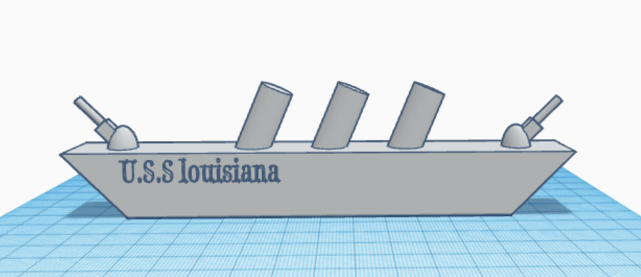 Chiến Hạm USS Louisiana Đơn Giản