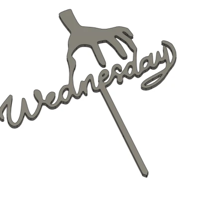 Wednesday topper - Topper cho bánh kem