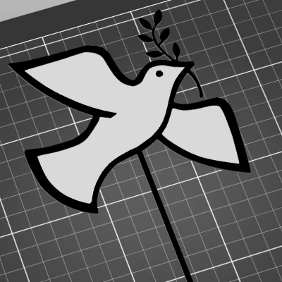 Mô hình chim bồ câu trang trí bánh