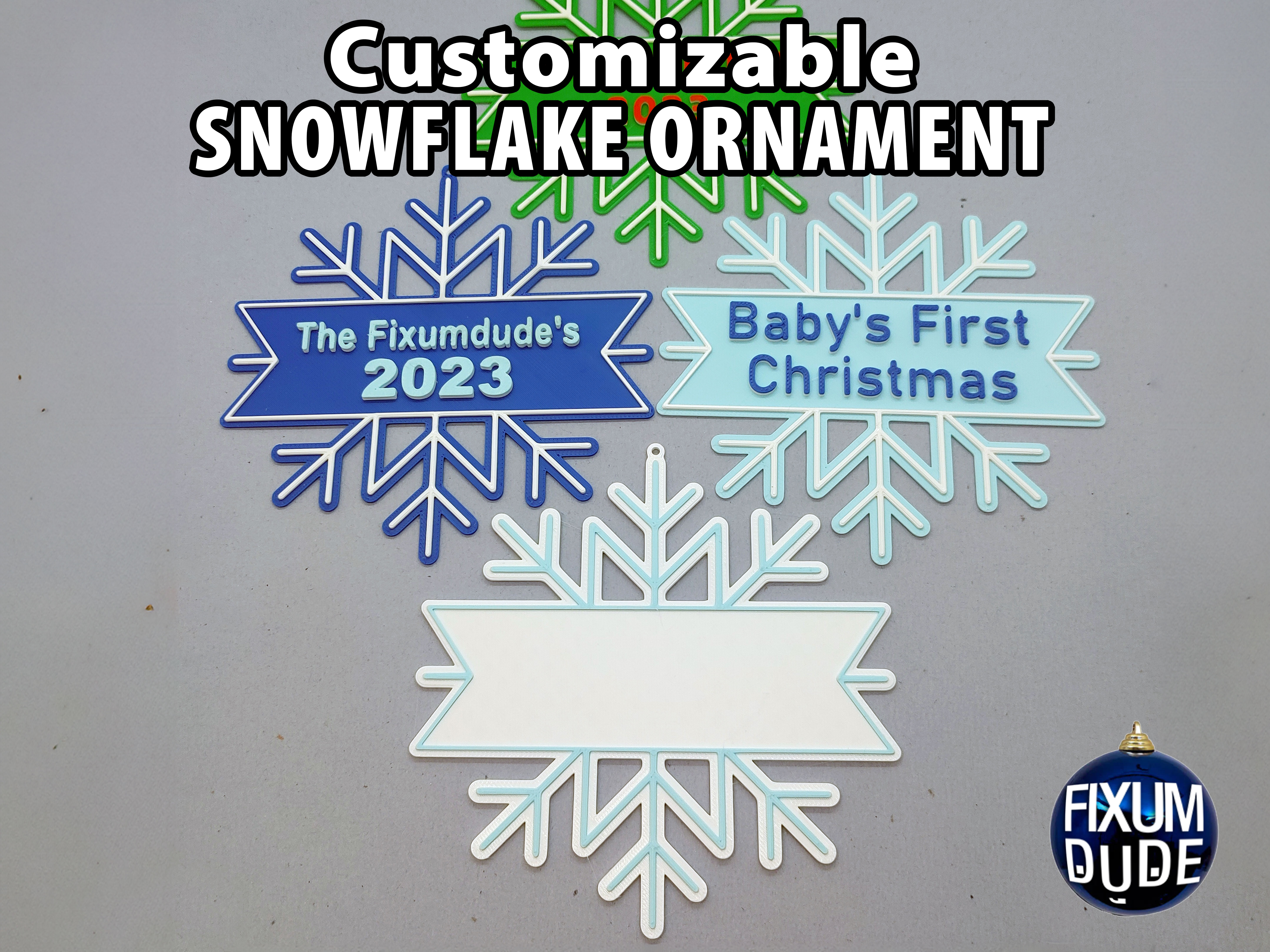 Móc Treo Trang Trí Bông Tuyết Tùy Chỉnh Được