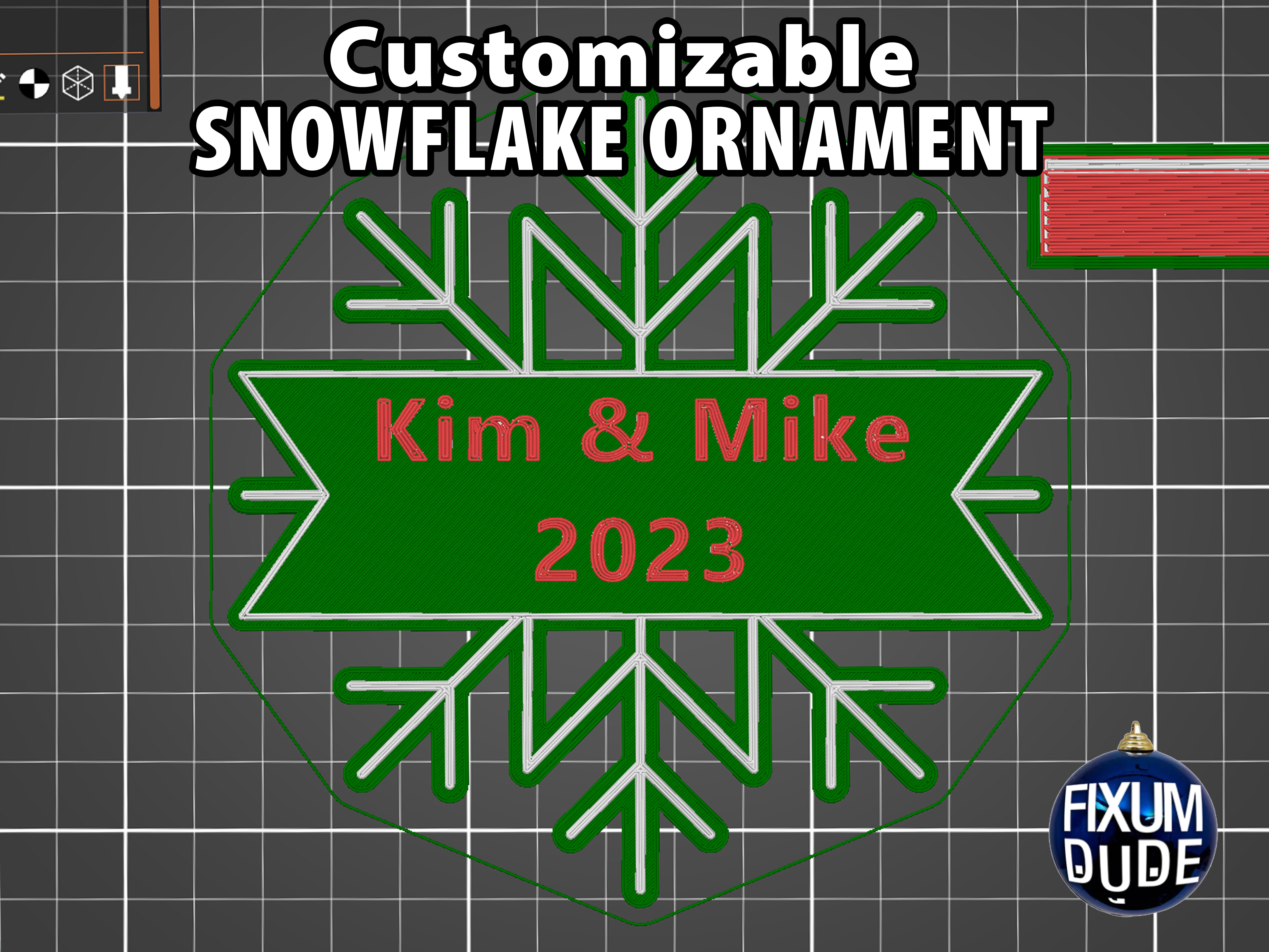 Móc Treo Trang Trí Bông Tuyết Tùy Chỉnh Được