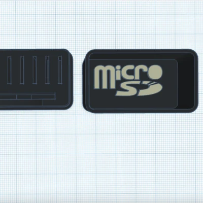 Holder thẻ nhớ MicroSD/SD kèm móc khóa