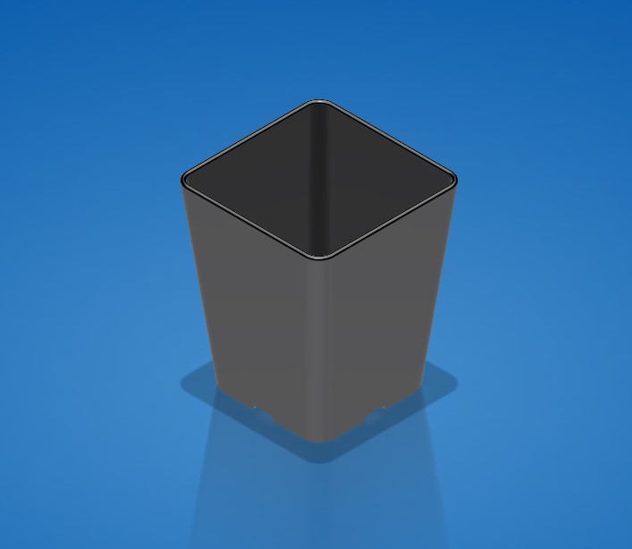 Chậu Cây và Lưới Đơn Giản