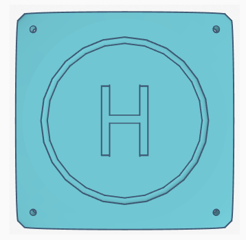 Bệ Đáp Drone Có Lỗ Neo