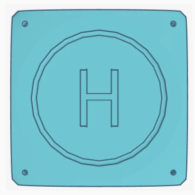 Bệ Đáp Drone Có Lỗ Neo