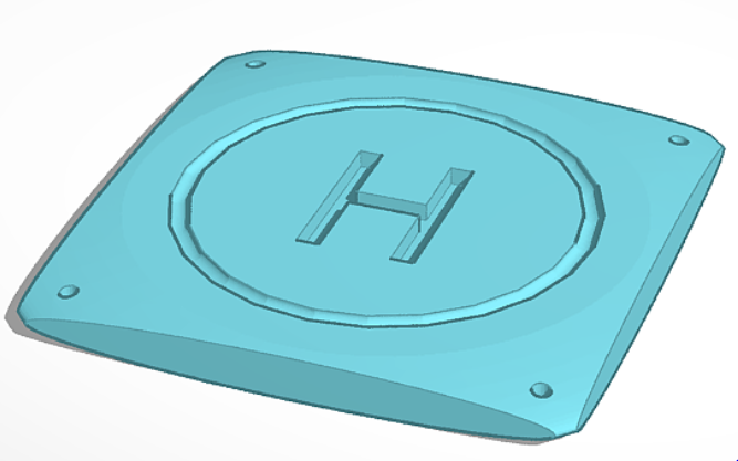 Bệ Đáp Drone Có Lỗ Neo