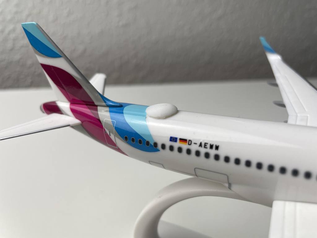 Mô hình ăng-ten Satcom Máy bay Airbus A320 Gia đình Tỷ lệ 1:200