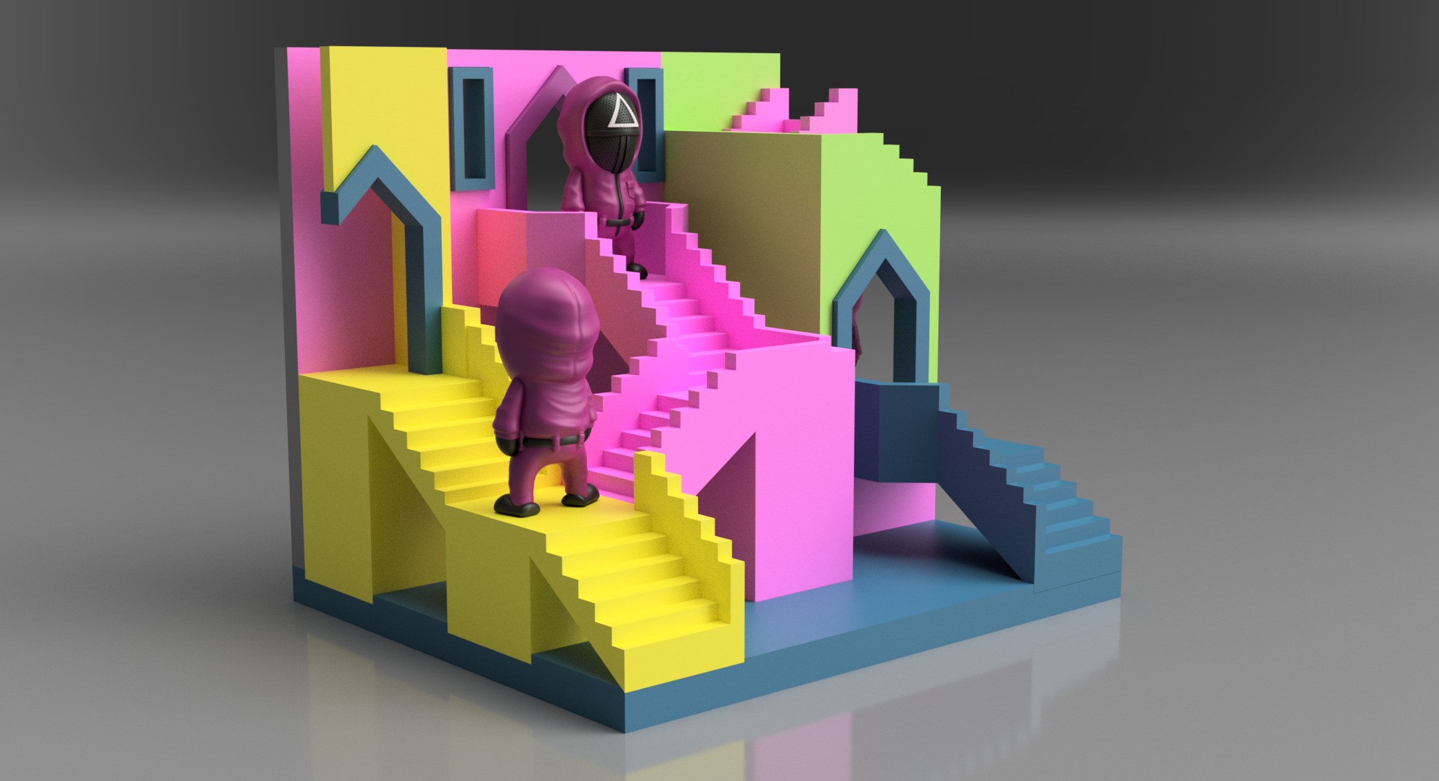 Dàn Cảnh Squid Game - Không Kèm Mini Wekster