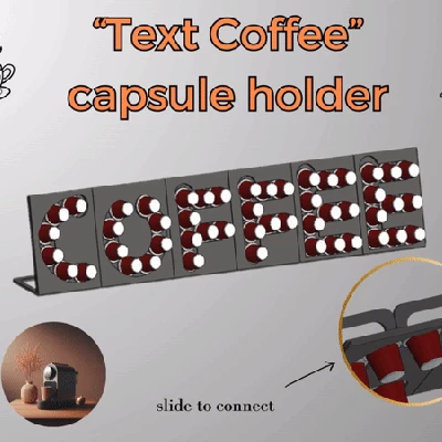 Kệ Đựng Viên Nén Cà Phê Theo Chữ