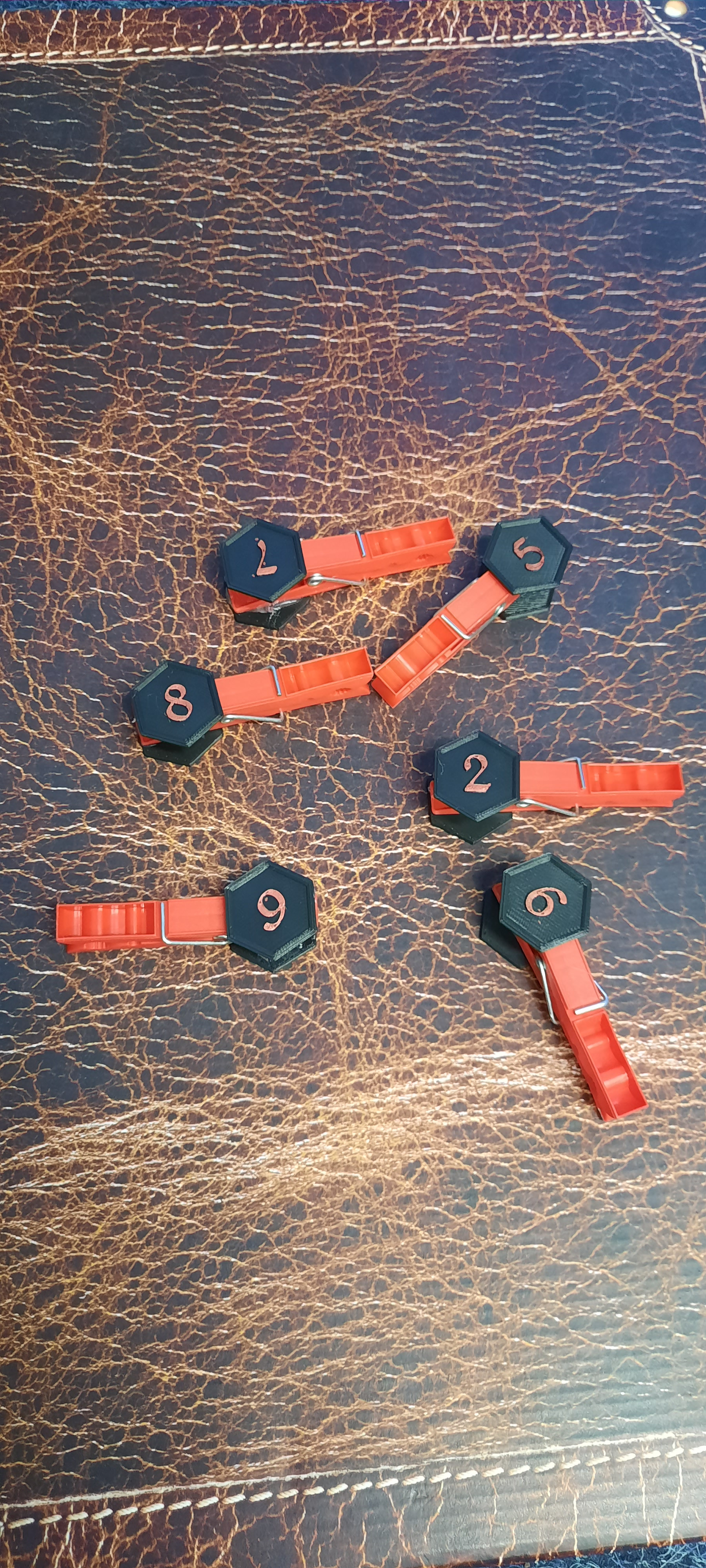 Set 9 Token Số 1-9 Gắn Chốt
