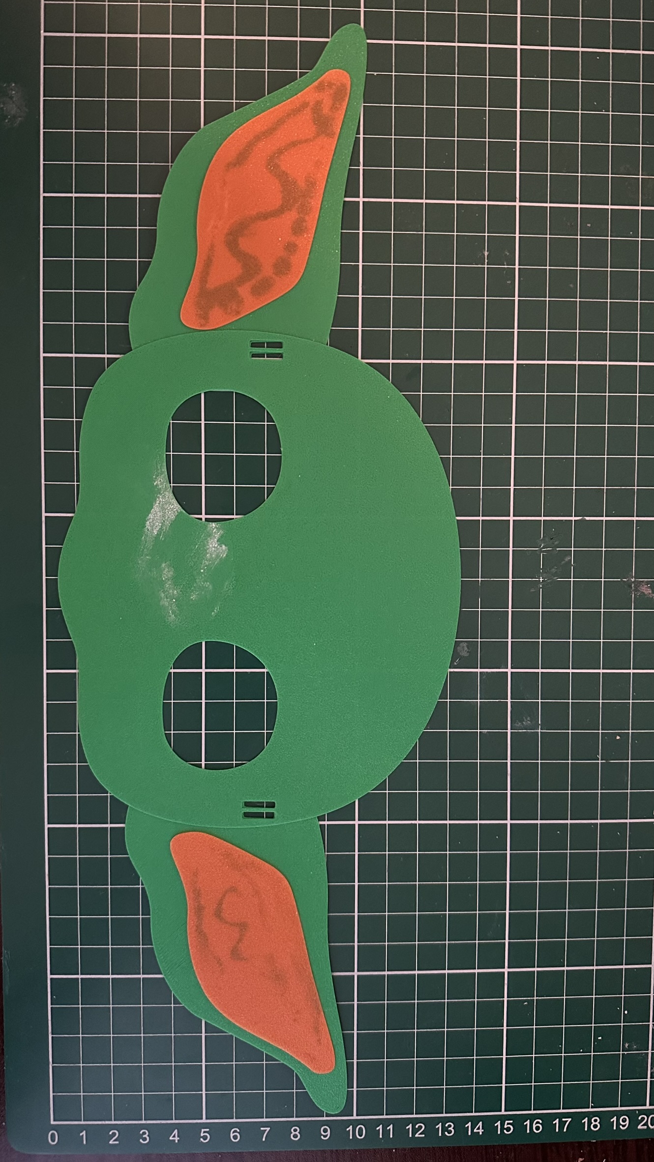 Mặt nạ Baby Yoda 2D có tai